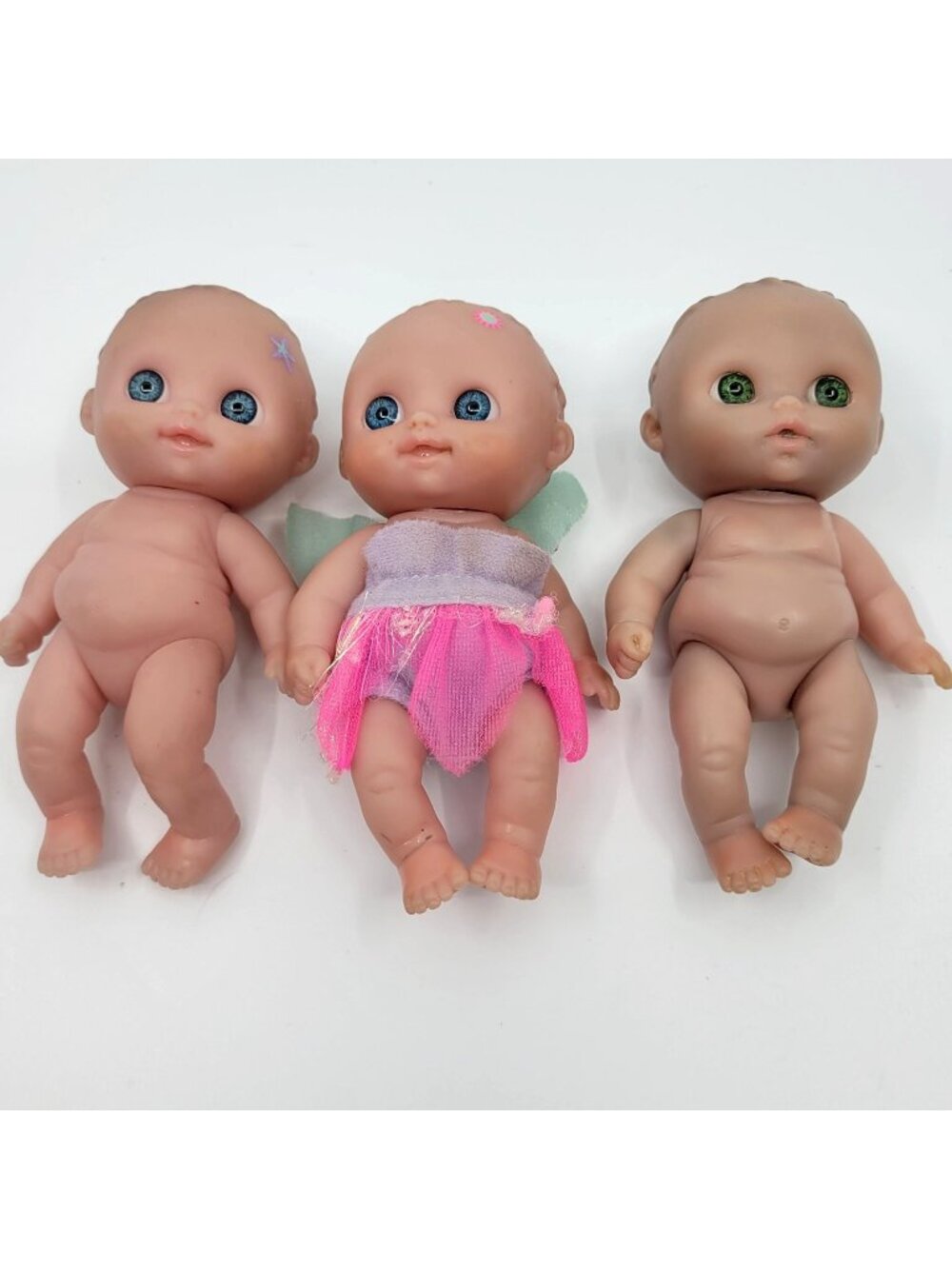 Berenguer Lot of 3 Lil' Cutesies 5" Baby Dolls Jointed